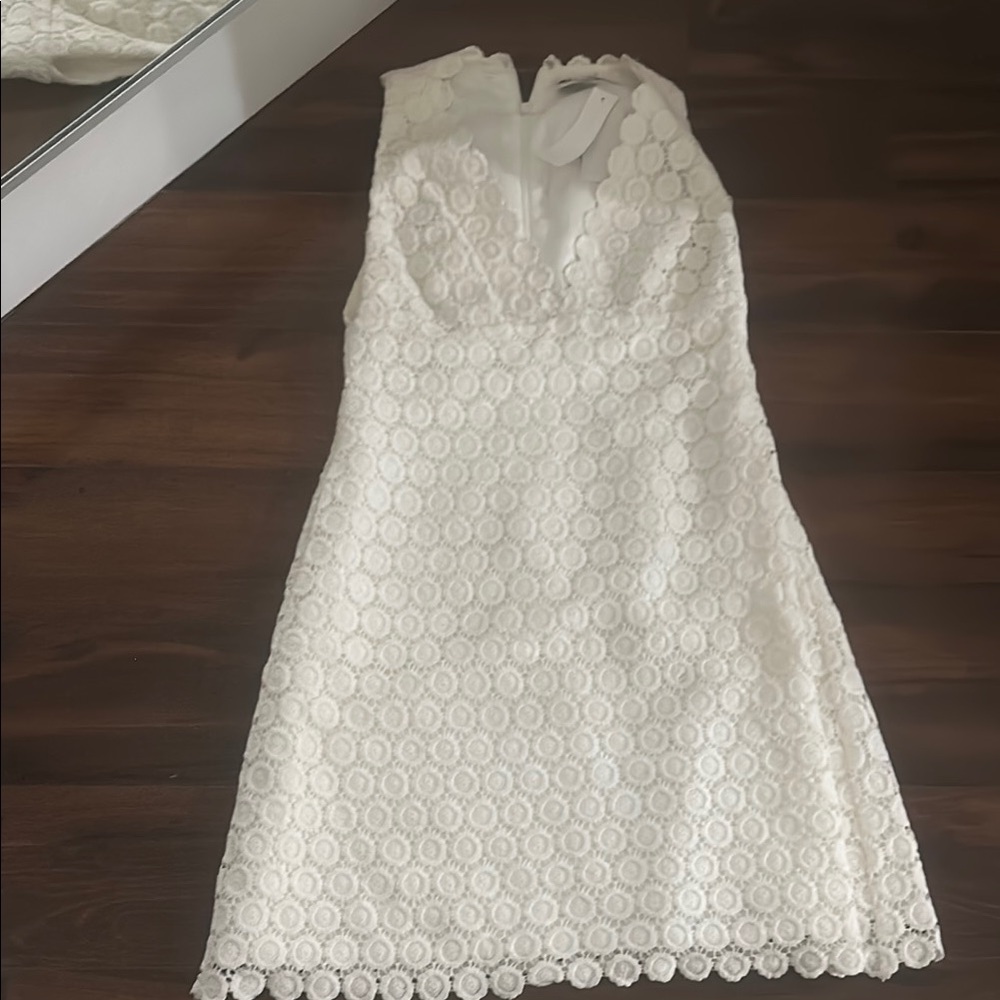 Elegant White Lace Dress